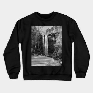 Toccoa Falls in Black and White Crewneck Sweatshirt